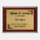 Placheta din lemn si aluminium (tip tablou) personalizata model 10